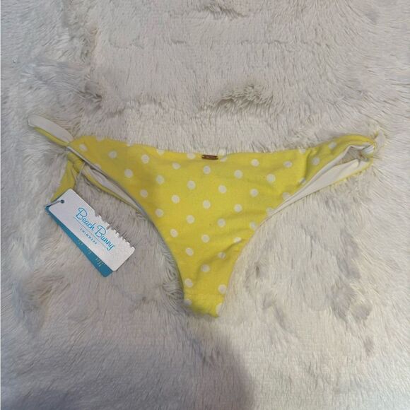 Beach Bunny Yellow Polka Dot Bikini - Picture 3 of 8